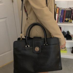 Tory Burch Black Harper Tote
